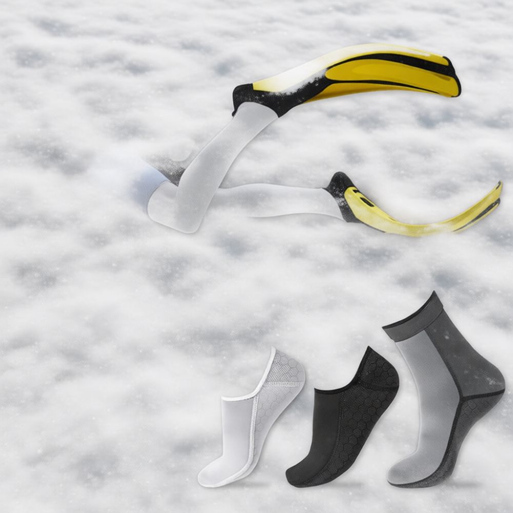 Swim Fins - 3mm Neoprene Scuba Diving Socks Snorkeling