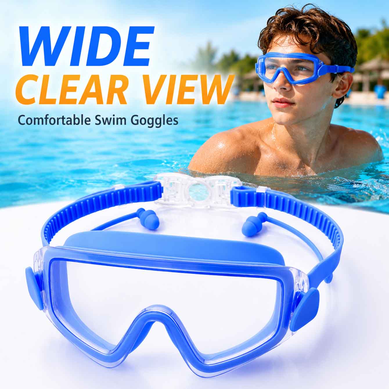 1PC Swim Goggles Snorkel Divin - огляд і ціна Diving Mask