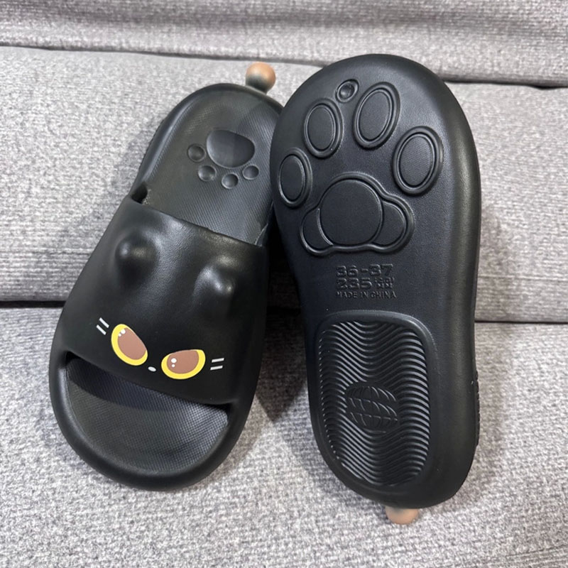 New Cute 3D Black Cat Paw Slid - огляд і ціна Water Shoes