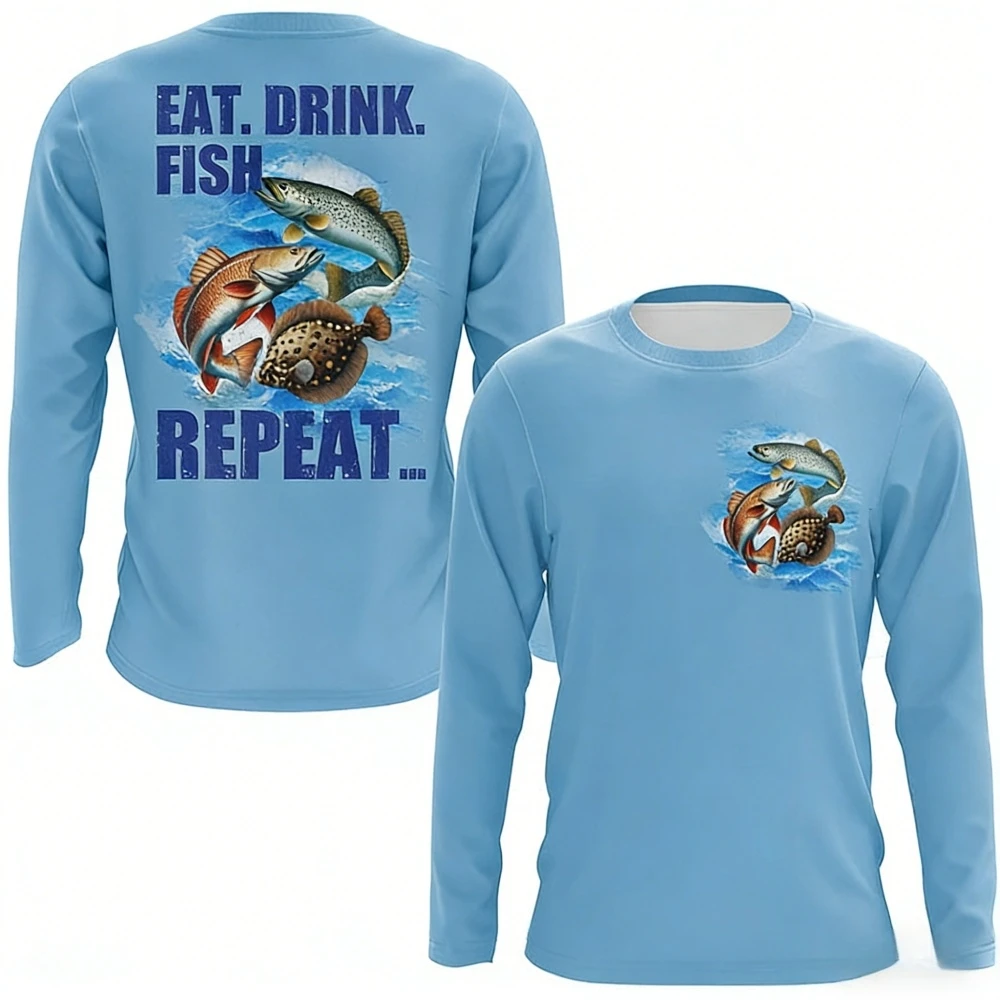 Mens Fishing Shirt Long Sleeve - огляд і ціна Rash Guard