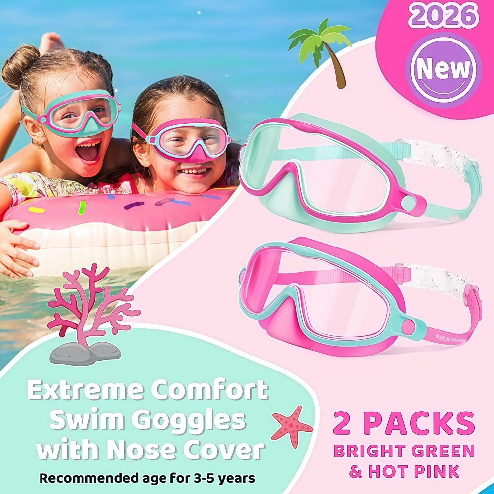 Kids Swim Goggles with Nose Co - огляд і ціна Diving Mask