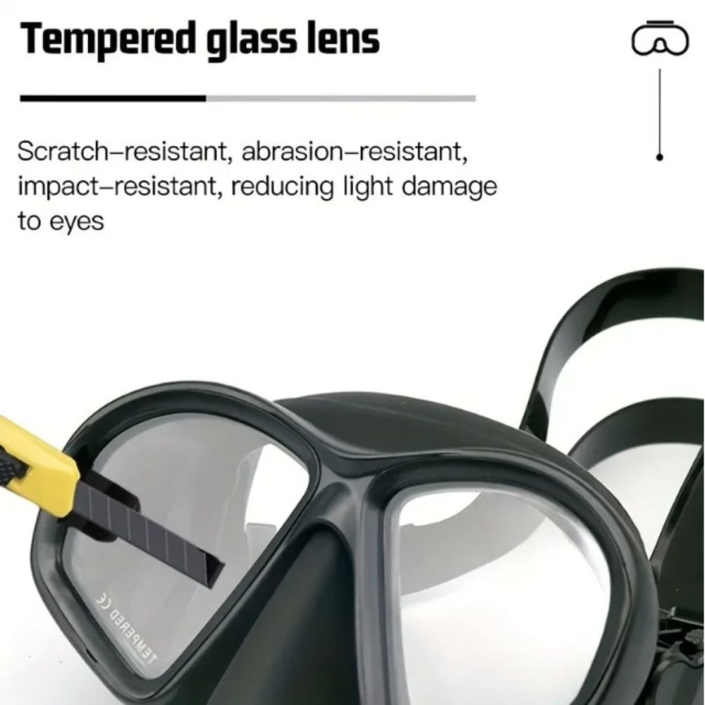 Tempered Glass Freediving Mask - огляд і ціна Snorkel Set
