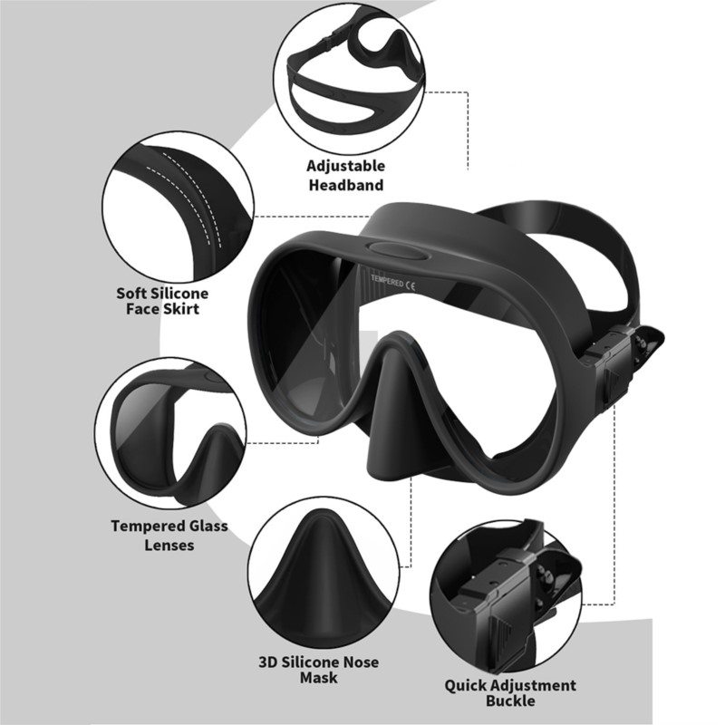 Adult Snorkel Set Semi Dry Sno - огляд і ціна Snorkel Set