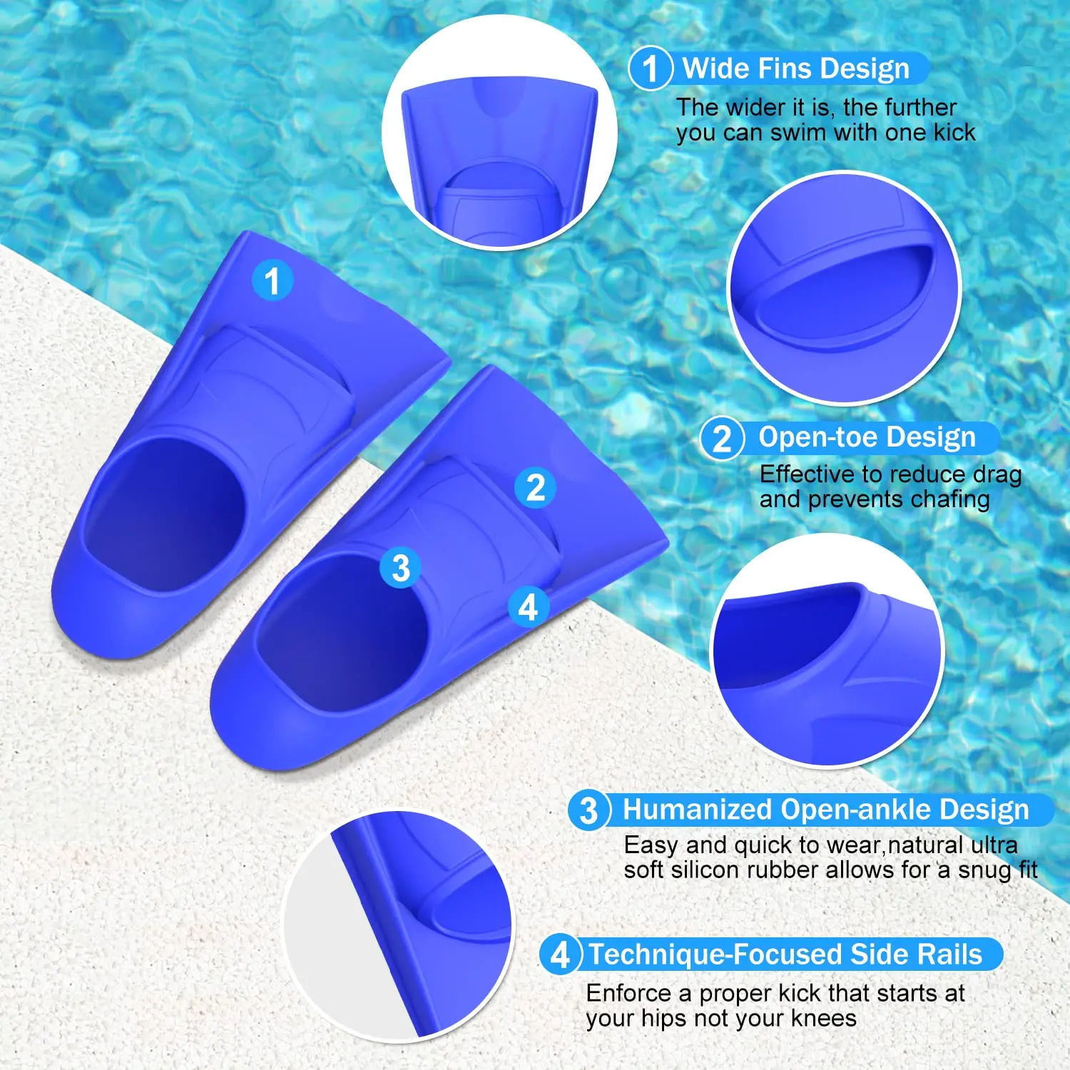Swim Training Fins Silicone Pr - огляд і ціна Snorkel Set
